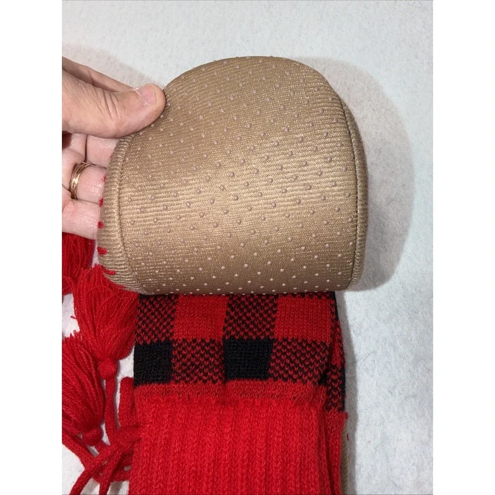 Muk Luks Slipper‎ Socks Womens Small/Medium S/M (5-7) Red Christmas Holiday NEW